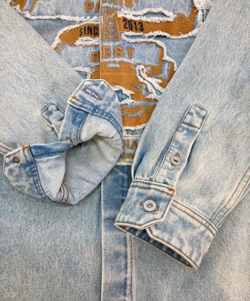 Y. PROJECT（ワイプロジェクト）Y. PROJECT (ワイプロジェクト) Paris' Best Patch Denim Shirt インディゴ サイズ:Sの古着・服飾アイテム