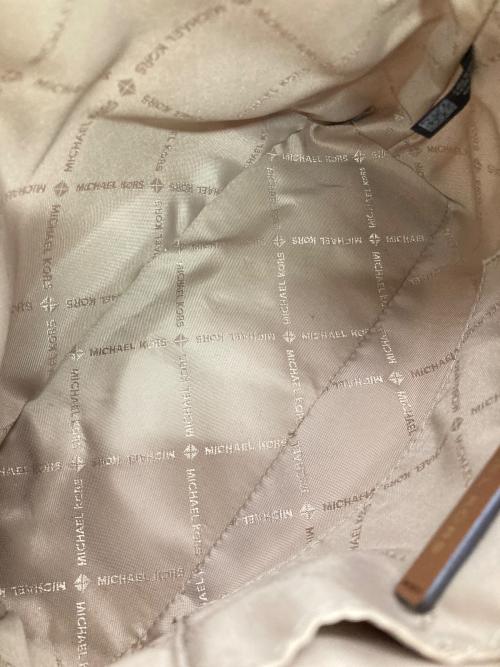 MICHAEL KORS（マイケルコース）MICHAEL KORS (マイケル・コース) ダリア2IN1サッチェルスモール ブラウン×ホワイトの古着・服飾アイテム