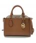 MICHAEL KORS（マイケル・コース）の古着「ダリア2IN1サッチェルスモール」｜ブラウン×ホワイト