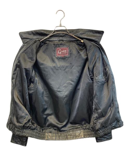givet（ジヴェ）givet (ジヴェ) ［古着］ラムレザースイングトップ ブラック サイズ:Lの古着・服飾アイテム