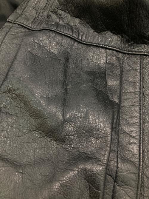 givet（ジヴェ）givet (ジヴェ) ［古着］ラムレザースイングトップ ブラック サイズ:Lの古着・服飾アイテム
