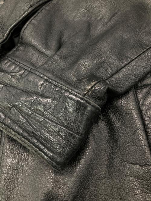 givet（ジヴェ）givet (ジヴェ) ［古着］ラムレザースイングトップ ブラック サイズ:Lの古着・服飾アイテム