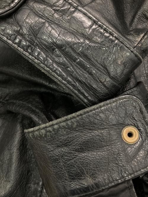 givet（ジヴェ）givet (ジヴェ) ［古着］ラムレザースイングトップ ブラック サイズ:Lの古着・服飾アイテム