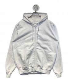 BALENCIAGA（バレンシアガ）の古着「Back Logo Zip Hoodie」｜ホワイト