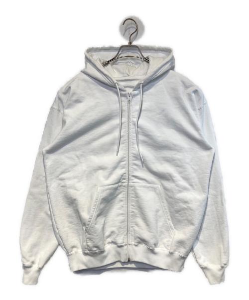 BALENCIAGA（バレンシアガ）BALENCIAGA (バレンシアガ) Back Logo Zip Hoodie ホワイト サイズ:XSの古着・服飾アイテム