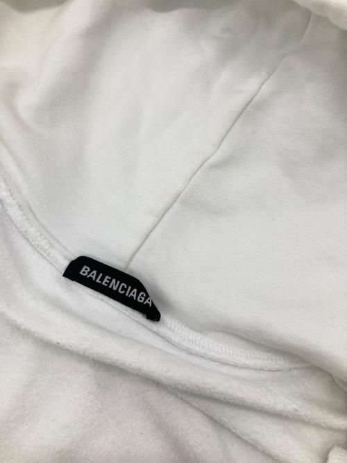 BALENCIAGA（バレンシアガ）BALENCIAGA (バレンシアガ) Back Logo Zip Hoodie ホワイト サイズ:XSの古着・服飾アイテム