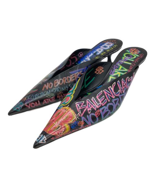 BALENCIAGA（バレンシアガ）BALENCIAGA (バレンシアガ) Graffiti Mules マルチカラー サイズ:38.5の古着・服飾アイテム