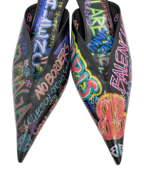 BALENCIAGA（バレンシアガ）BALENCIAGA (バレンシアガ) Graffiti Mules マルチカラー サイズ:38.5の古着・服飾アイテム