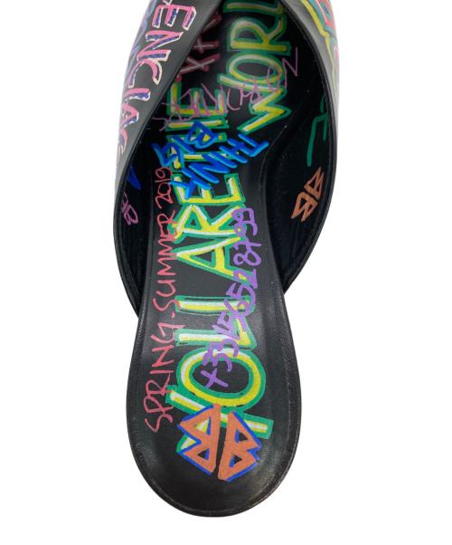 BALENCIAGA（バレンシアガ）BALENCIAGA (バレンシアガ) Graffiti Mules マルチカラー サイズ:38.5の古着・服飾アイテム