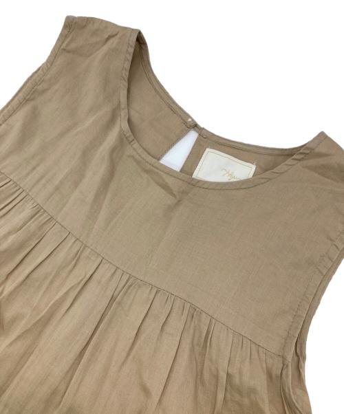 Spick and Span（スピック＆スパン）Spick and Span (スピック＆スパン) ボイルティアードワンピース ブラウン サイズ:38の古着・服飾アイテム