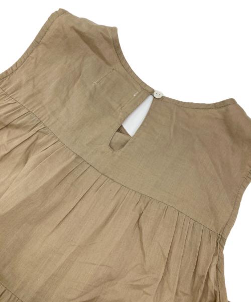 Spick and Span（スピック＆スパン）Spick and Span (スピック＆スパン) ボイルティアードワンピース ブラウン サイズ:38の古着・服飾アイテム