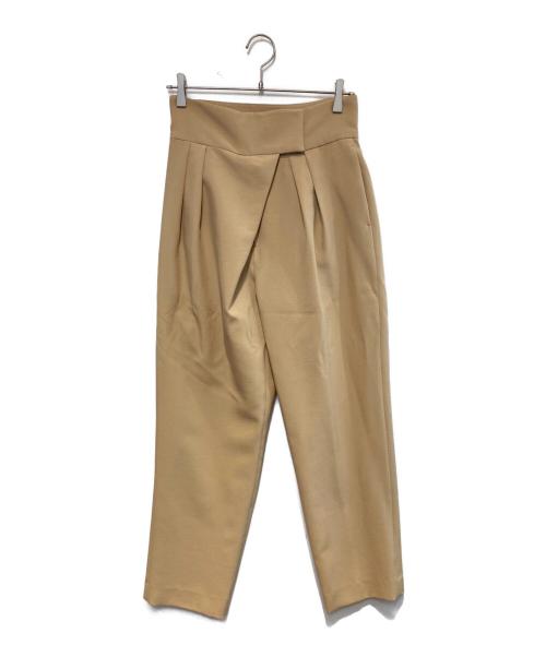 CLANE（クラネ）CLANE (クラネ) OVERLAP TUCK PANTS ベージュ サイズ:S 未使用品の古着・服飾アイテム