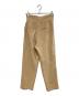 CLANE (クラネ) OVERLAP TUCK PANTS ベージュ サイズ:S 未使用品：4000円