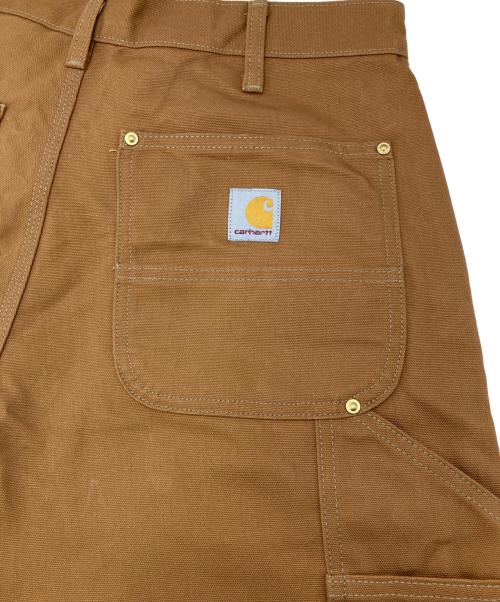 CarHartt（カーハート）CarHartt (カーハート) FIRM DUCK DOUBLE-FRONT DUNGAREE ブラウン サイズ:34×30の古着・服飾アイテム