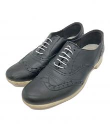 travel shoes by chausser（トラベルシューズバイショセ）の古着「ウィングチップシューズ」｜ブラック