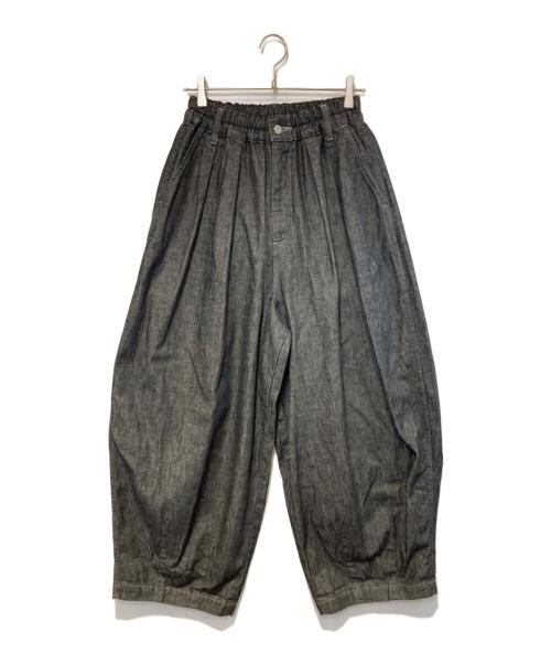 HARVESTY（ハーベスティー）HARVESTY (ハーベスティー) 10ozブラックデニムサーカスパンツ インディゴ サイズ:2の古着・服飾アイテム