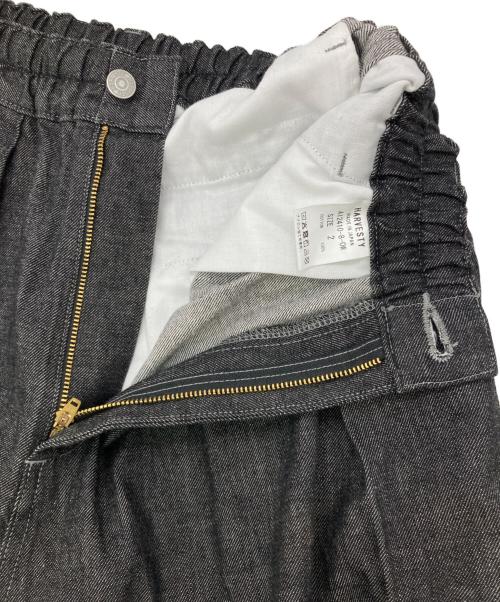 HARVESTY（ハーベスティー）HARVESTY (ハーベスティー) 10ozブラックデニムサーカスパンツ インディゴ サイズ:2の古着・服飾アイテム