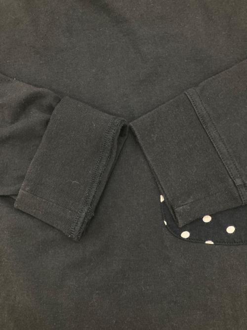 MONCLER（モンクレール）MONCLER (モンクレール) COMME des GARCONS (コムデギャルソン) トリコロールL/Sカットソー ブラック サイズ:Mの古着・服飾アイテム