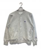 Champion REVERSE WEAVEチャンピオン リバース ウィーブ）の古着「リバースウィーブスナップスウェットシャツ」｜グレー