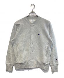 Champion REVERSE WEAVE（チャンピオン リバース ウィーブ）の古着「リバースウィーブスナップスウェットシャツ」｜グレー