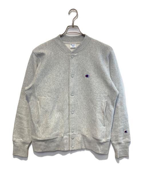 Champion REVERSE WEAVE（チャンピオン リバース ウィーブ）Champion REVERSE WEAVE (チャンピオン リバース ウィーブ) リバースウィーブスナップスウェットシャツ グレー サイズ:Lの古着・服飾アイテム