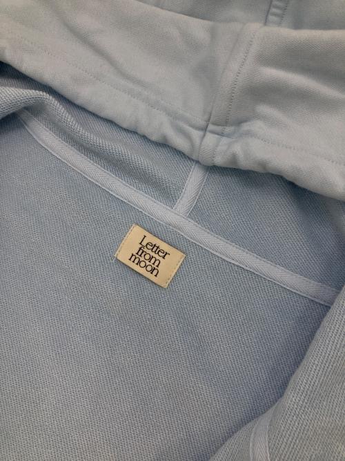 letterfrommoon（レターフロムムーン）letterfrommoon (レターフロムムーン) Letters 73 Cotton Hooded Zip-Up ブルー サイズ:Freeの古着・服飾アイテム