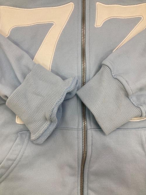 letterfrommoon（レターフロムムーン）letterfrommoon (レターフロムムーン) Letters 73 Cotton Hooded Zip-Up ブルー サイズ:Freeの古着・服飾アイテム