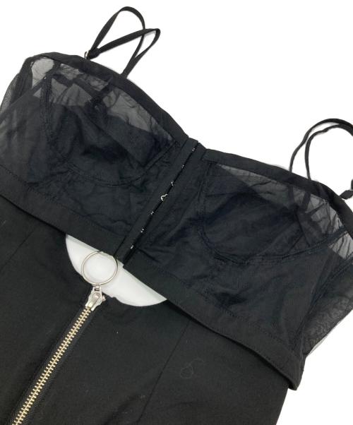 MAISON SPECIAL（メゾンスペシャル）MAISON SPECIAL (メゾンスペシャル) 2way Tulle Bustier All in one ブラック サイズ:38の古着・服飾アイテム
