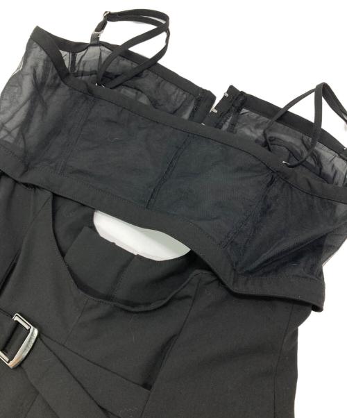 MAISON SPECIAL（メゾンスペシャル）MAISON SPECIAL (メゾンスペシャル) 2way Tulle Bustier All in one ブラック サイズ:38の古着・服飾アイテム