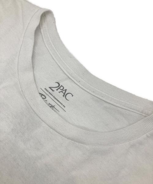 2PAC（2パック）2PAC (2パック) Primitive (プリミティブ) プリントTシャツ ホワイト サイズ:XLの古着・服飾アイテム