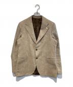 LARDINIラルディーニ）の古着「ウール 2B テーラードジャケット」｜ベージュ