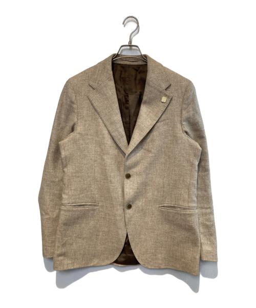 LARDINI（ラルディーニ）LARDINI (ラルディーニ) ウール 2B テーラードジャケット ベージュ サイズ:48の古着・服飾アイテム