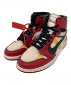 NIKE×OFFWHITEナイキ×オフホワイト）の古着「THE 10 AIR JORDAN 1」｜ホワイト×レッド