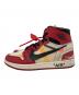 NIKE (ナイキ) OFFWHITE (オフホワイト) THE 10 AIR JORDAN 1 ホワイト×レッド サイズ:US9：120000円