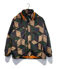 HUF（ハフ）の古着「STANDARD PUFFER JACKET II」｜グリーン×ブラウン