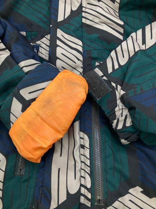 HUF（ハフ）HUF (ハフ) STANDARD PUFFER JACKET II グリーン×ブラウン サイズ:Lの古着・服飾アイテム