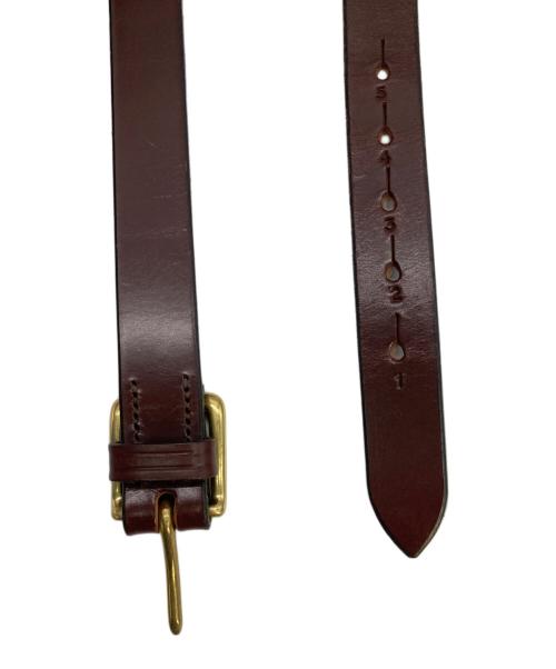 JABEZ CLIFF（ジャベツ クリフ）JABEZ CLIFF (ジャベツ クリフ) レザーベルト ブラウン サイズ:32の古着・服飾アイテム