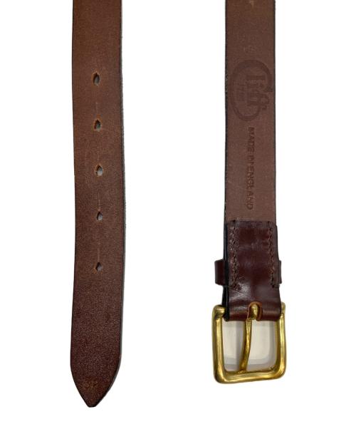 JABEZ CLIFF（ジャベツ クリフ）JABEZ CLIFF (ジャベツ クリフ) レザーベルト ブラウン サイズ:32の古着・服飾アイテム