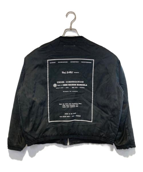 MM6 Maison Margiela（エムエムシックスメゾンマルジェラ）MM6 Maison Margiela (エムエムシックスメゾンマルジェラ) Under Construction Bomber Jacket ブラック サイズ:40の古着・服飾アイテム
