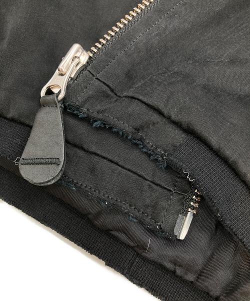 MM6 Maison Margiela（エムエムシックスメゾンマルジェラ）MM6 Maison Margiela (エムエムシックスメゾンマルジェラ) Under Construction Bomber Jacket ブラック サイズ:40の古着・服飾アイテム