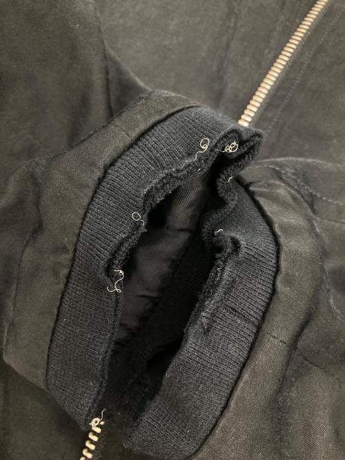 MM6 Maison Margiela（エムエムシックスメゾンマルジェラ）MM6 Maison Margiela (エムエムシックスメゾンマルジェラ) Under Construction Bomber Jacket ブラック サイズ:40の古着・服飾アイテム