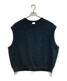 URU（ウル）の古着「ニットベスト」｜ネイビー