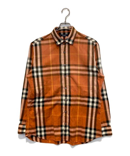 BURBERRY LONDON（バーバリーロンドン）BURBERRY LONDON (バーバリーロンドン) チェックシャツ オレンジ サイズ:Mの古着・服飾アイテム