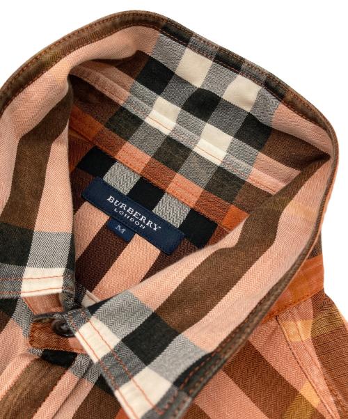 BURBERRY LONDON（バーバリーロンドン）BURBERRY LONDON (バーバリーロンドン) チェックシャツ オレンジ サイズ:Mの古着・服飾アイテム