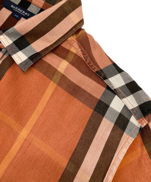BURBERRY LONDON（バーバリーロンドン）BURBERRY LONDON (バーバリーロンドン) チェックシャツ オレンジ サイズ:Mの古着・服飾アイテム