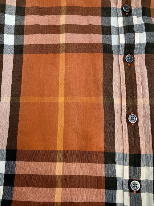 BURBERRY LONDON（バーバリーロンドン）BURBERRY LONDON (バーバリーロンドン) チェックシャツ オレンジ サイズ:Mの古着・服飾アイテム