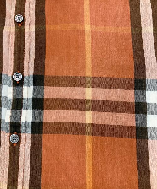 BURBERRY LONDON（バーバリーロンドン）BURBERRY LONDON (バーバリーロンドン) チェックシャツ オレンジ サイズ:Mの古着・服飾アイテム