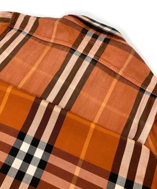 BURBERRY LONDON（バーバリーロンドン）BURBERRY LONDON (バーバリーロンドン) チェックシャツ オレンジ サイズ:Mの古着・服飾アイテム