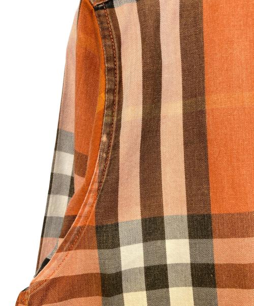 BURBERRY LONDON（バーバリーロンドン）BURBERRY LONDON (バーバリーロンドン) チェックシャツ オレンジ サイズ:Mの古着・服飾アイテム
