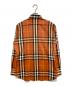 BURBERRY LONDON (バーバリーロンドン) チェックシャツ オレンジ サイズ:M：5000円